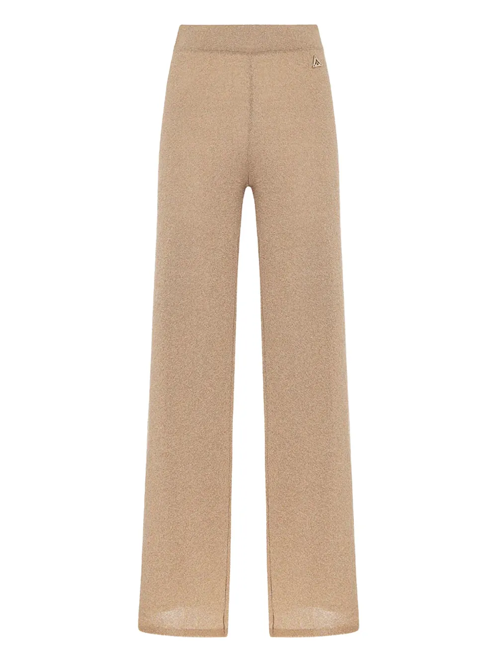 Akep Broek met wijde pijpen Beige