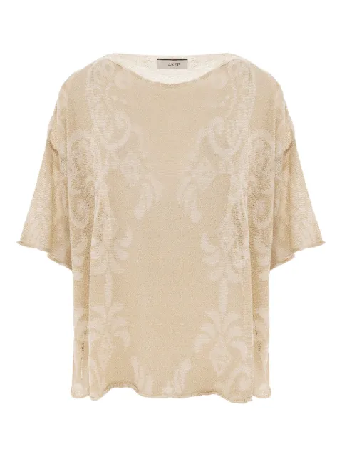 Akep patterned knitted T-shirt