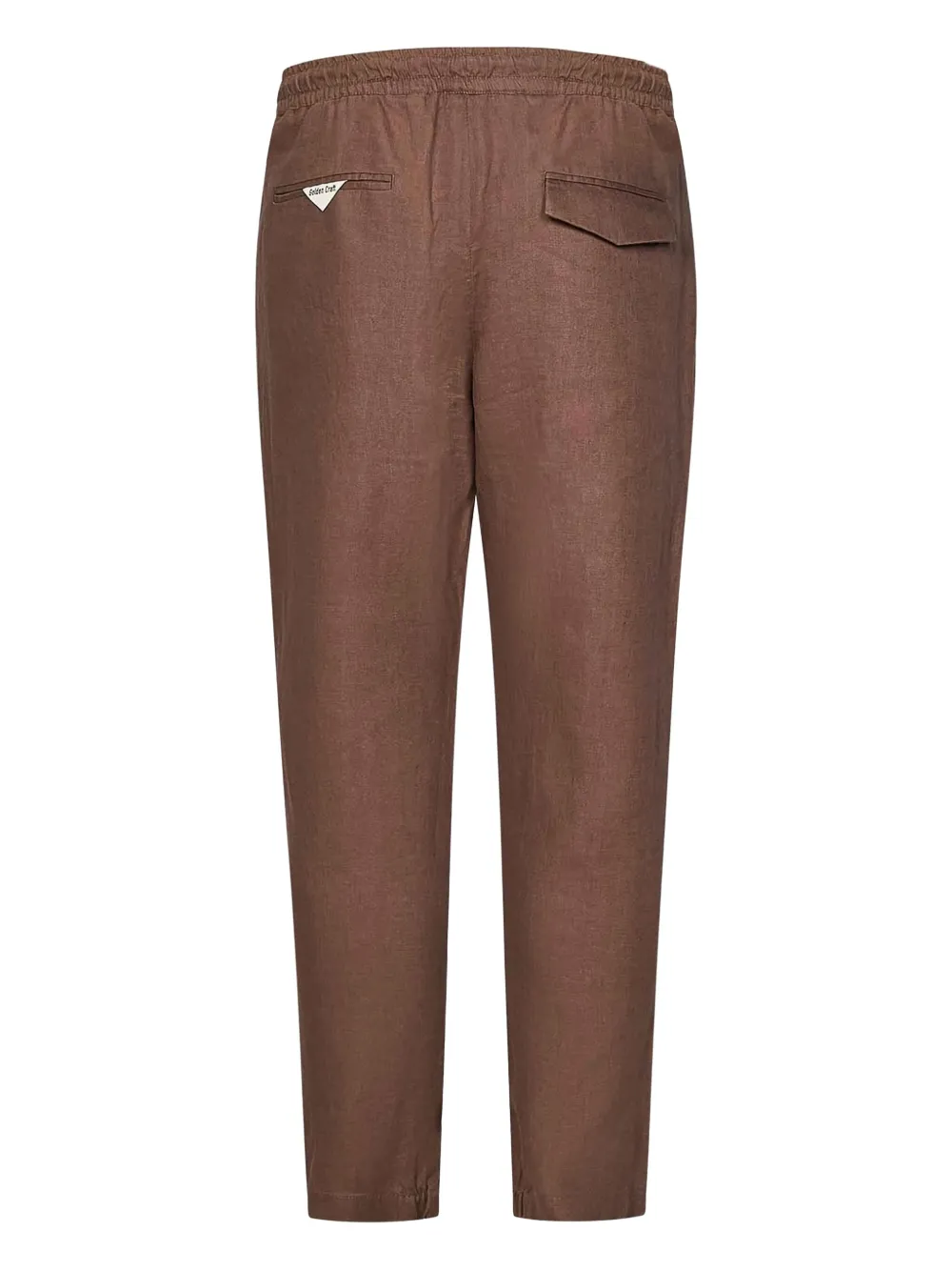 Golden Craft elastic-waist trousers - Bruin