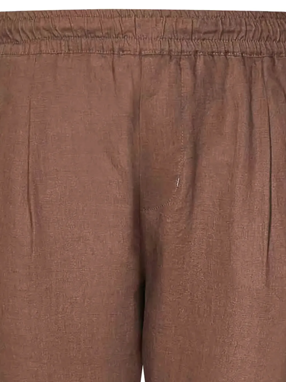Golden Craft Elastic-waist Trousers In Brown