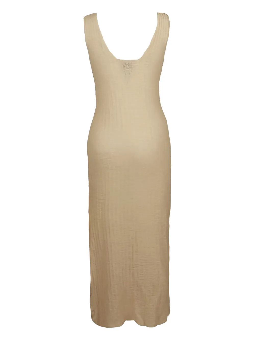 Akep textured dress - Beige