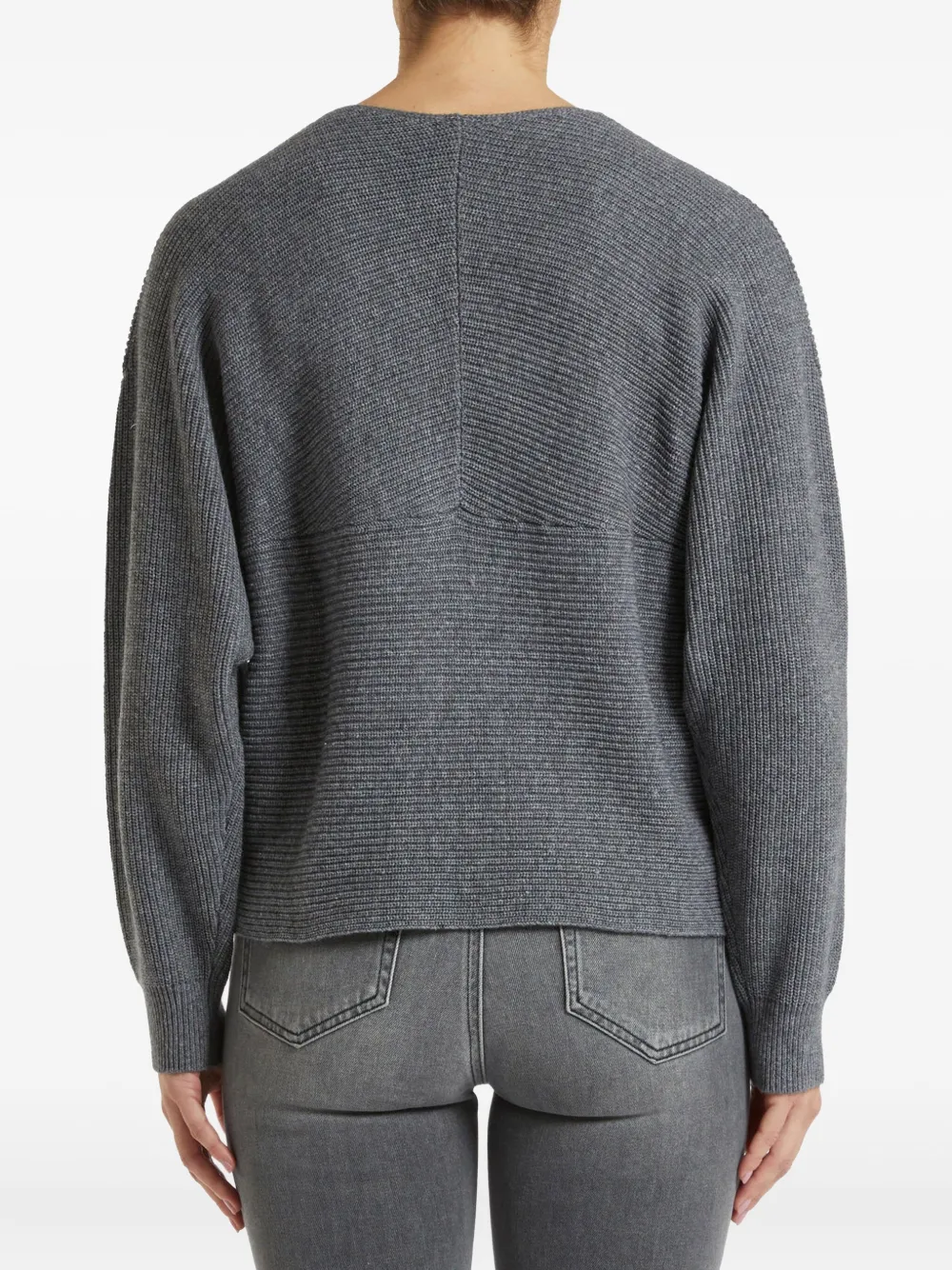 Pennyblack Urial cross-front ribbed sweater | Knitted Sweaters | Image 2