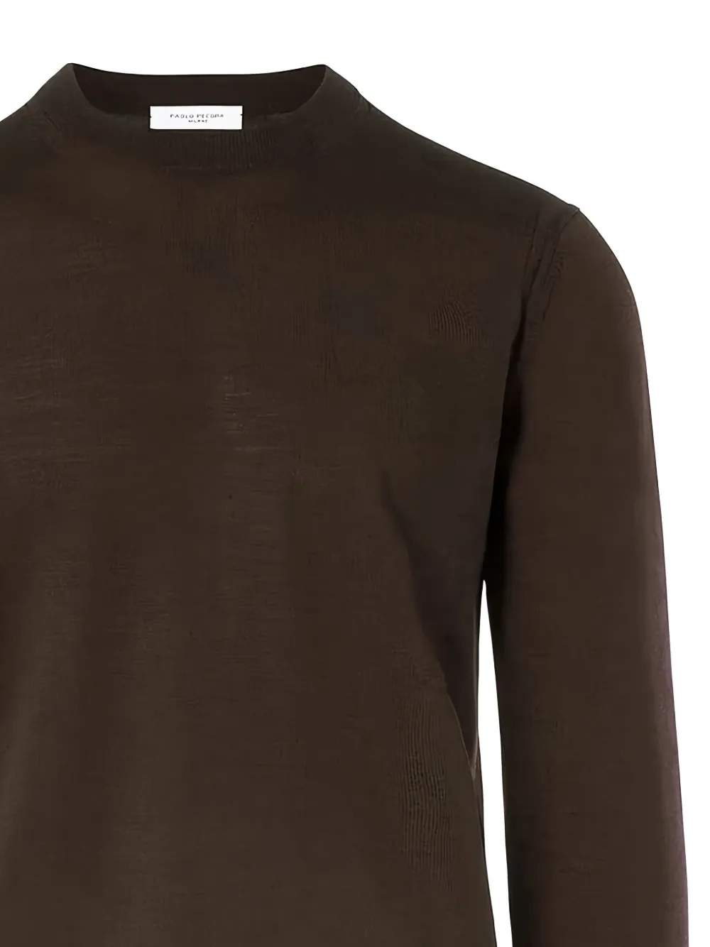 Paolo Pecora round-neck wool sweater Bruin