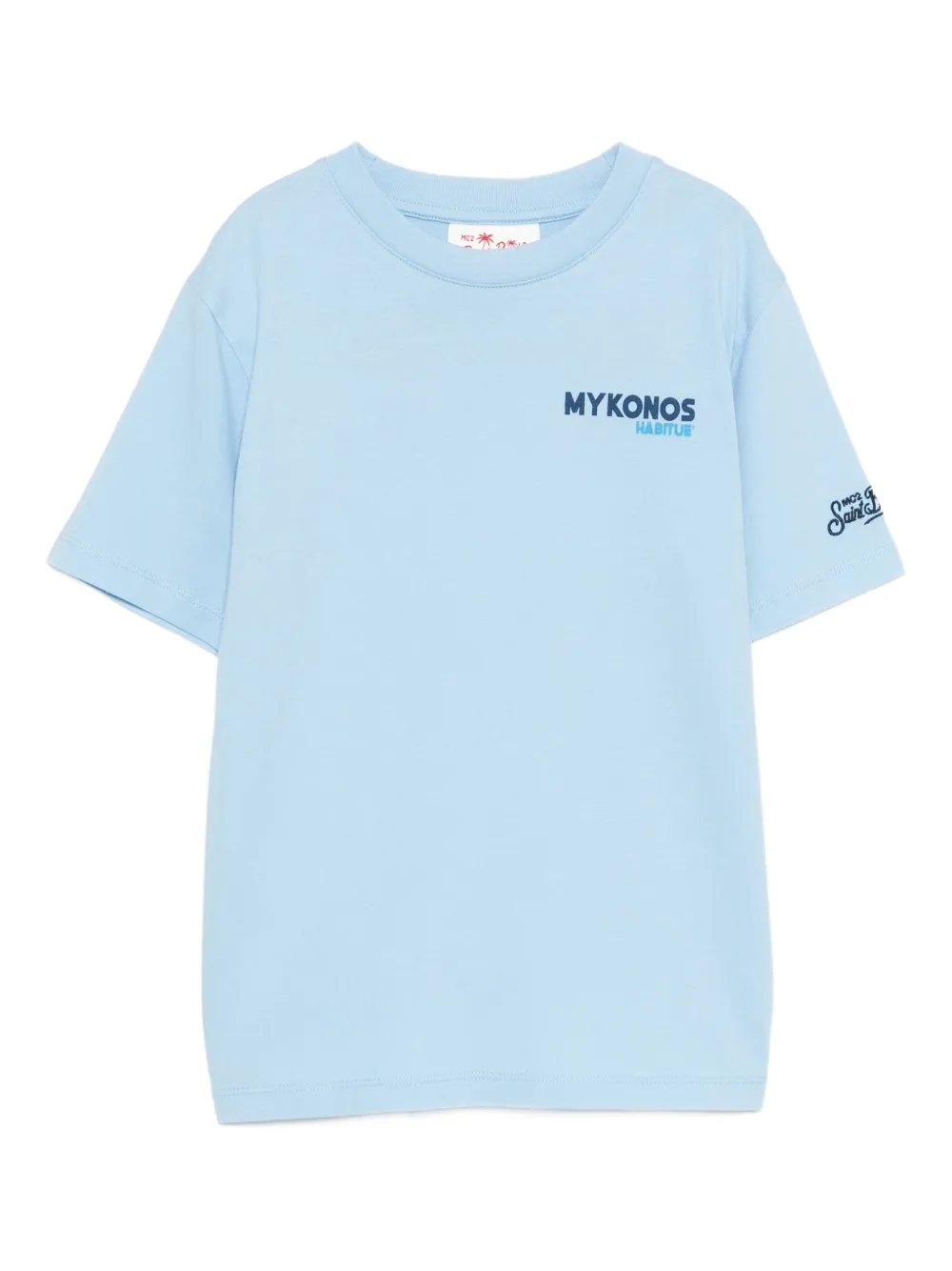 MC2 Saint Barth Kids Mykonos Tシャツ - ブルー MC2 Saint Barth Kids Mykonos Tシャツ - ブルー