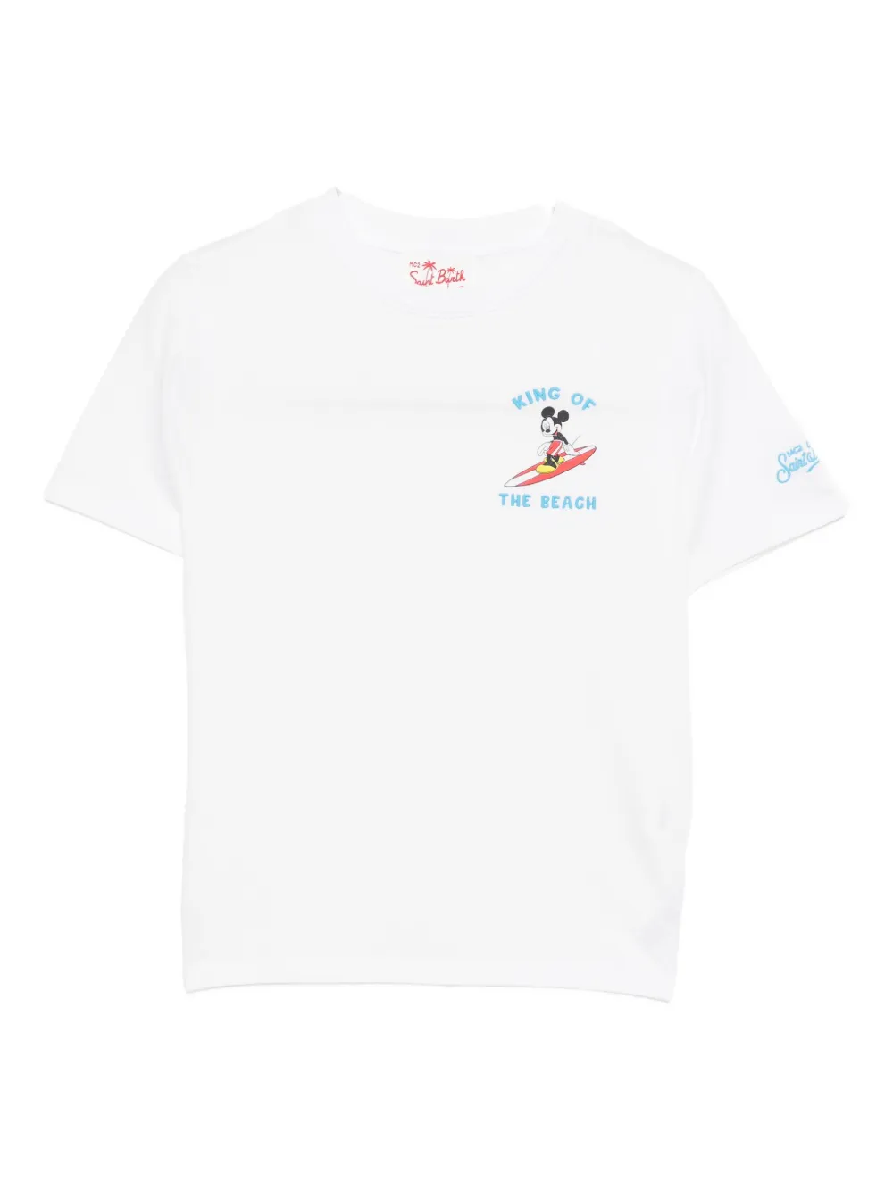 MC2 Saint Barth Kids T-shirt met borduurwerk Wit