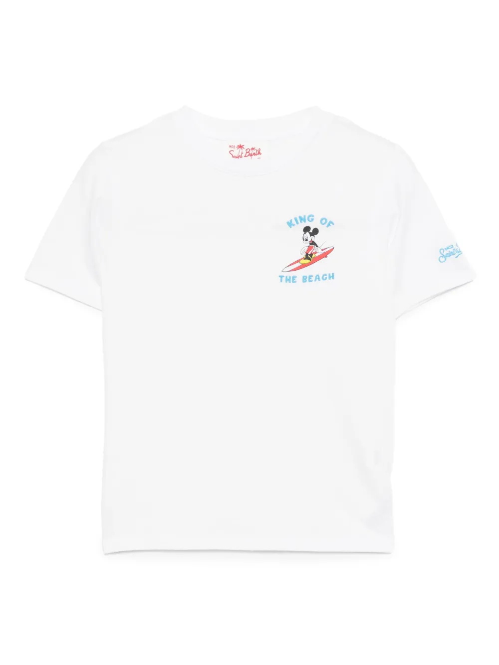 MC2 Saint Barth Kids T-shirt met borduurwerk Wit