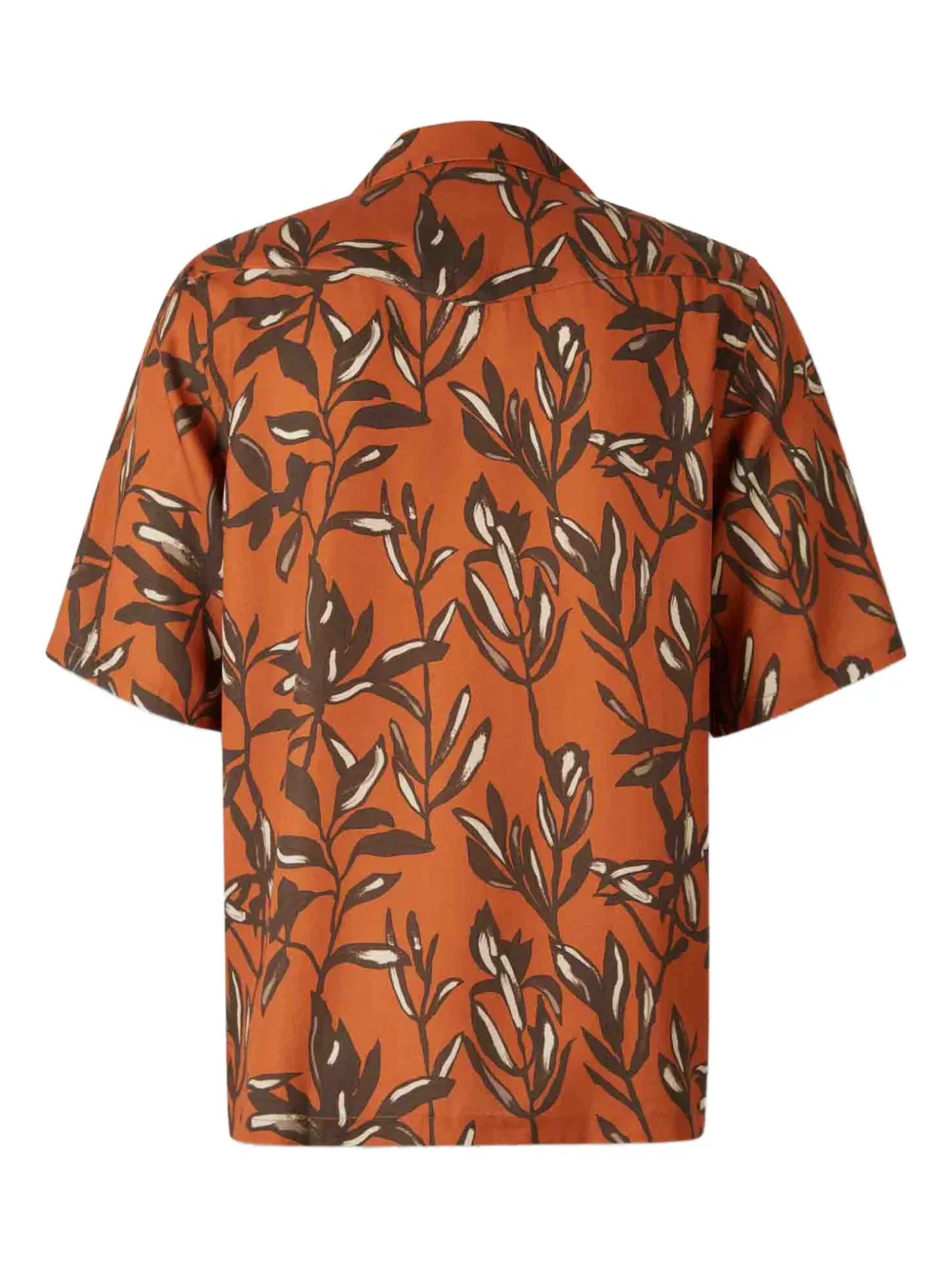 Officine Generale Eren leaf-print short-sleeves shirt | Image 2