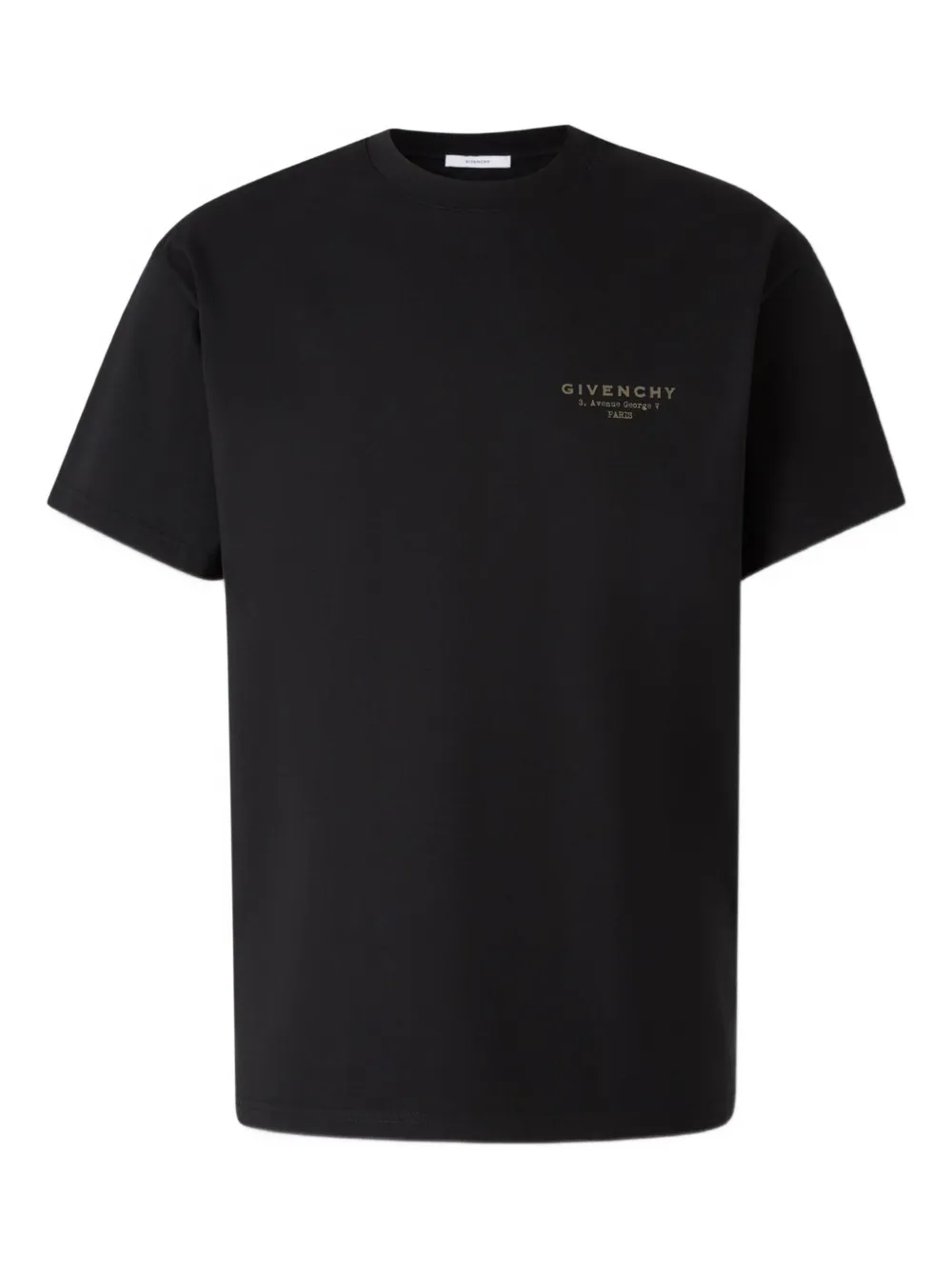 Givenchy Cotton T-shirt With Stamp Print Clothing In Black