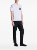 Balmain crest-embellished polo shirt - White