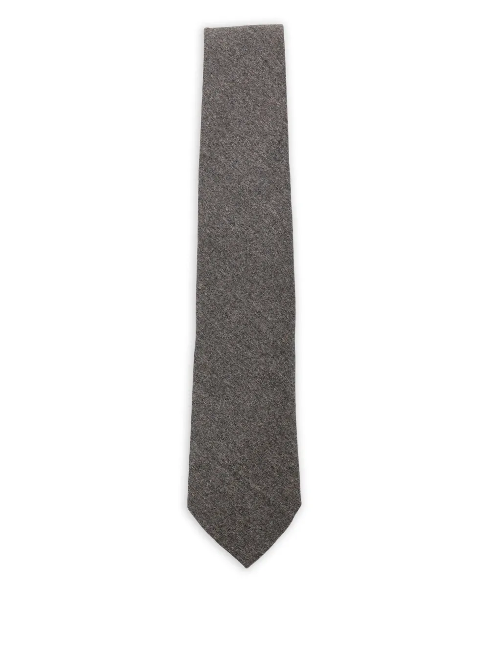 Canali Wollen stropdas Bruin