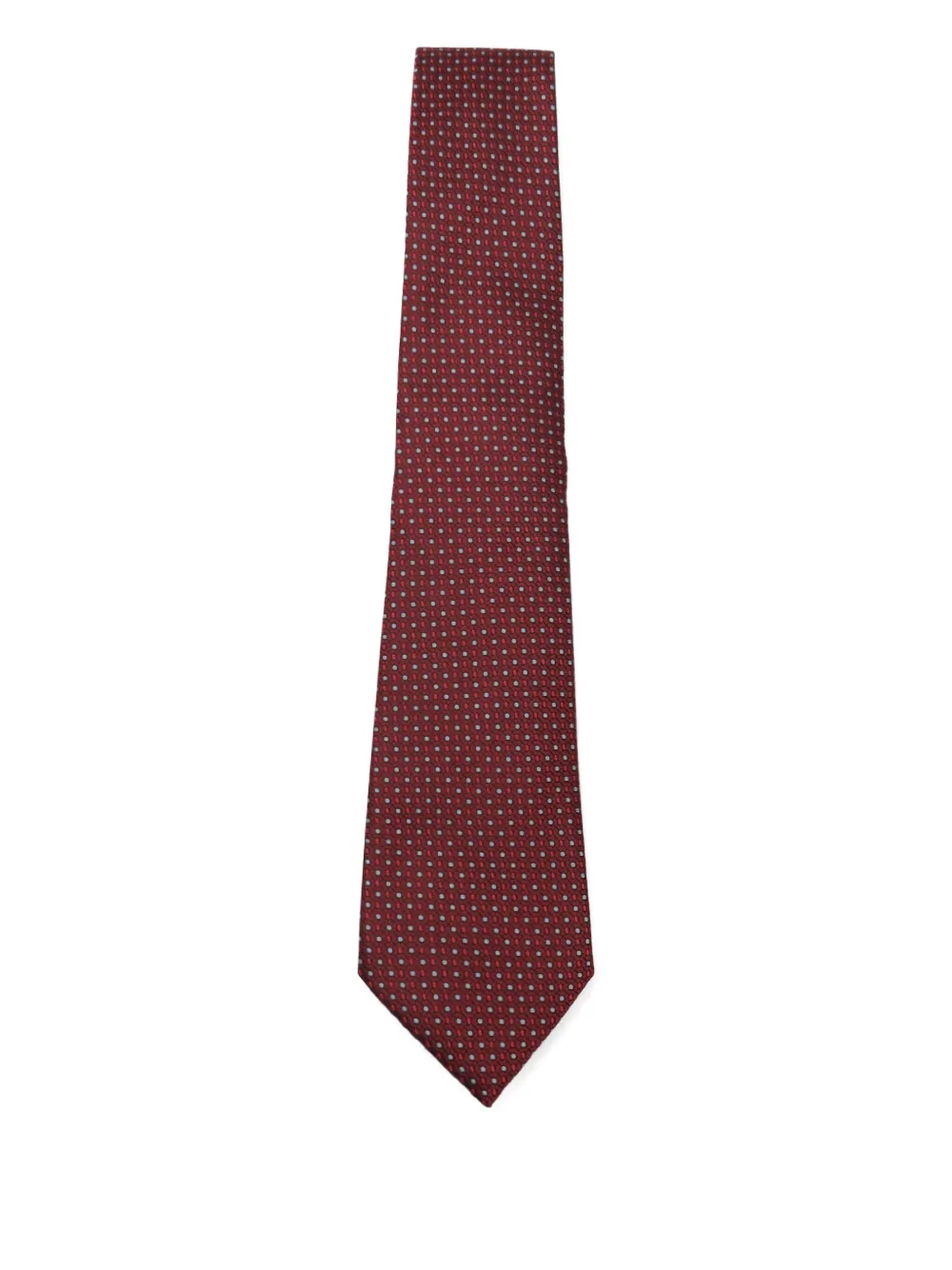 Canali patterned wool tie Rood