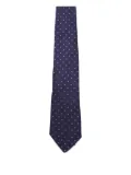 Canali diamond-pattern tie - Blue