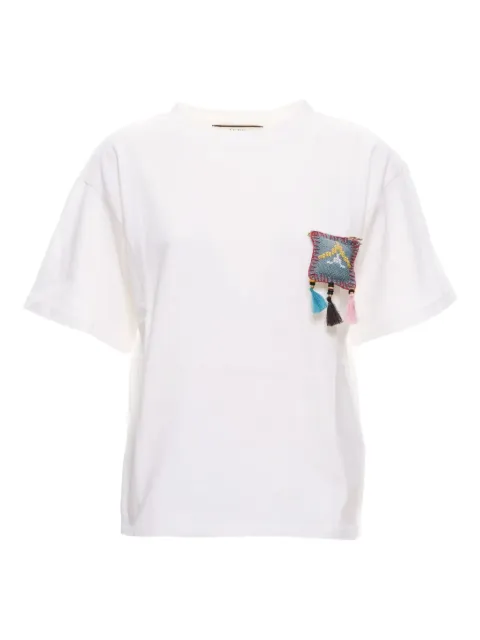Akep embroidered-tassel T-shirt