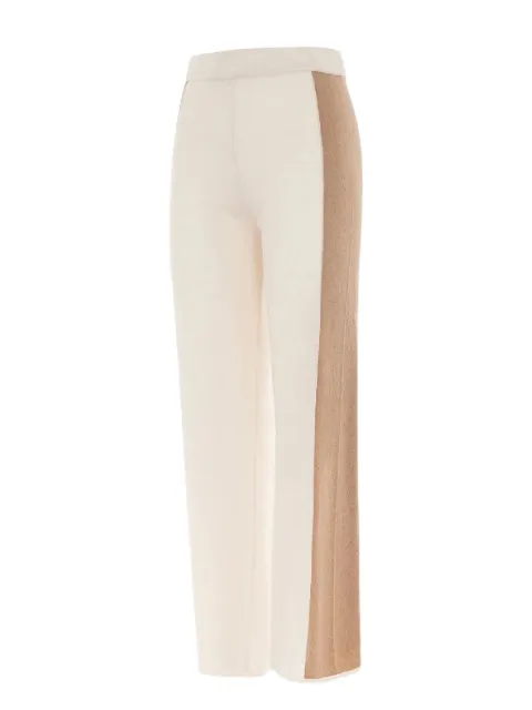 Akep side-stripe straight trousers