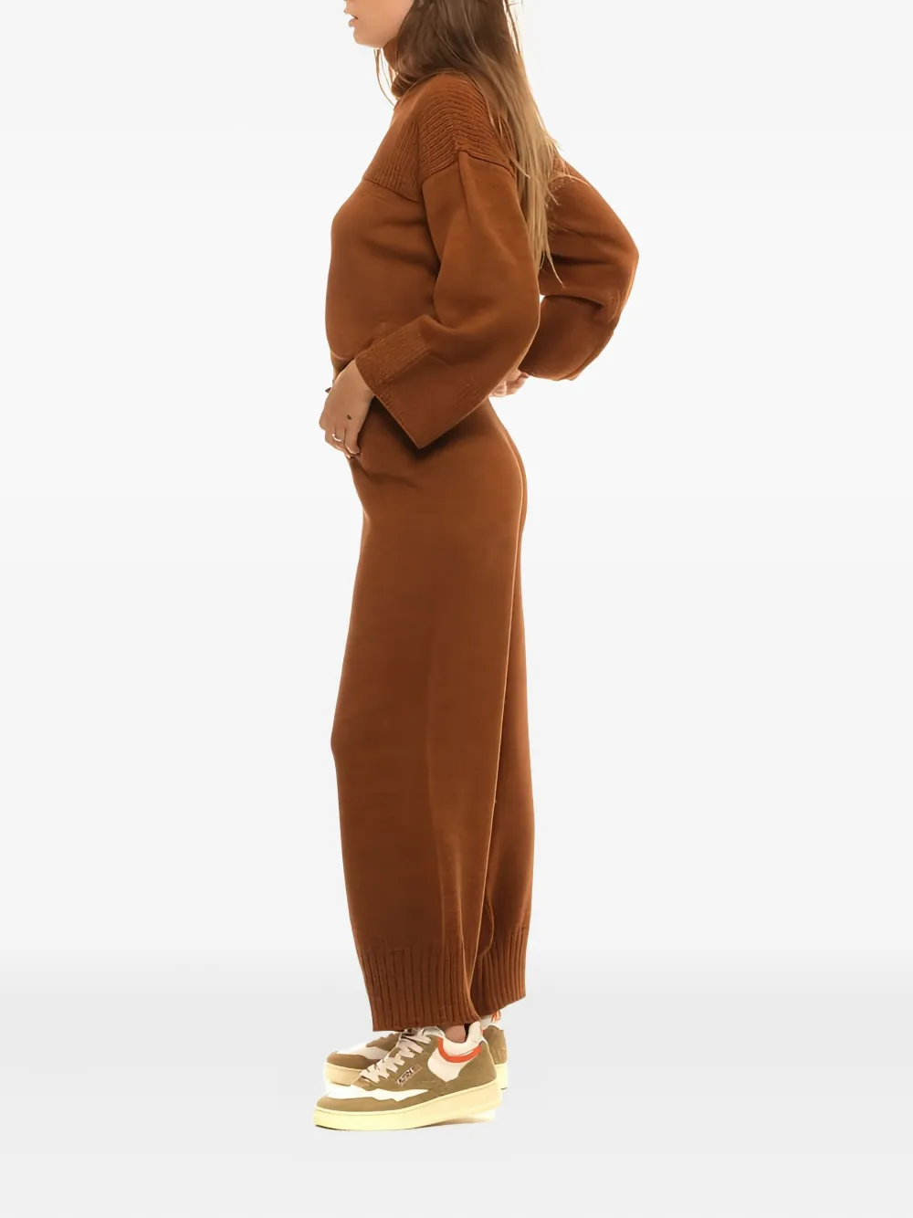Akep Gebreide broek - Bruin