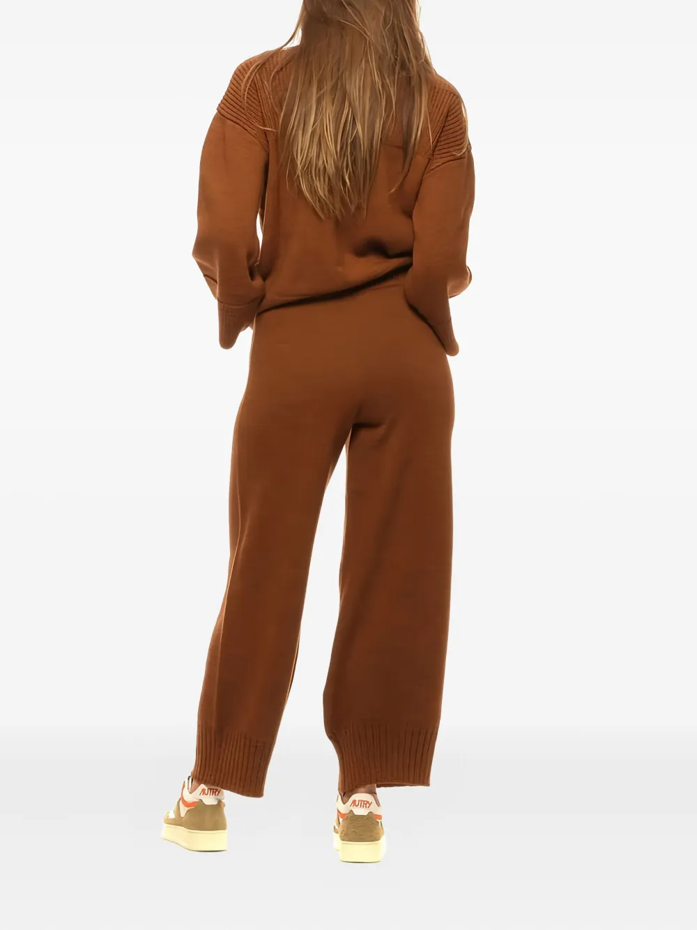 Akep Gebreide broek Bruin