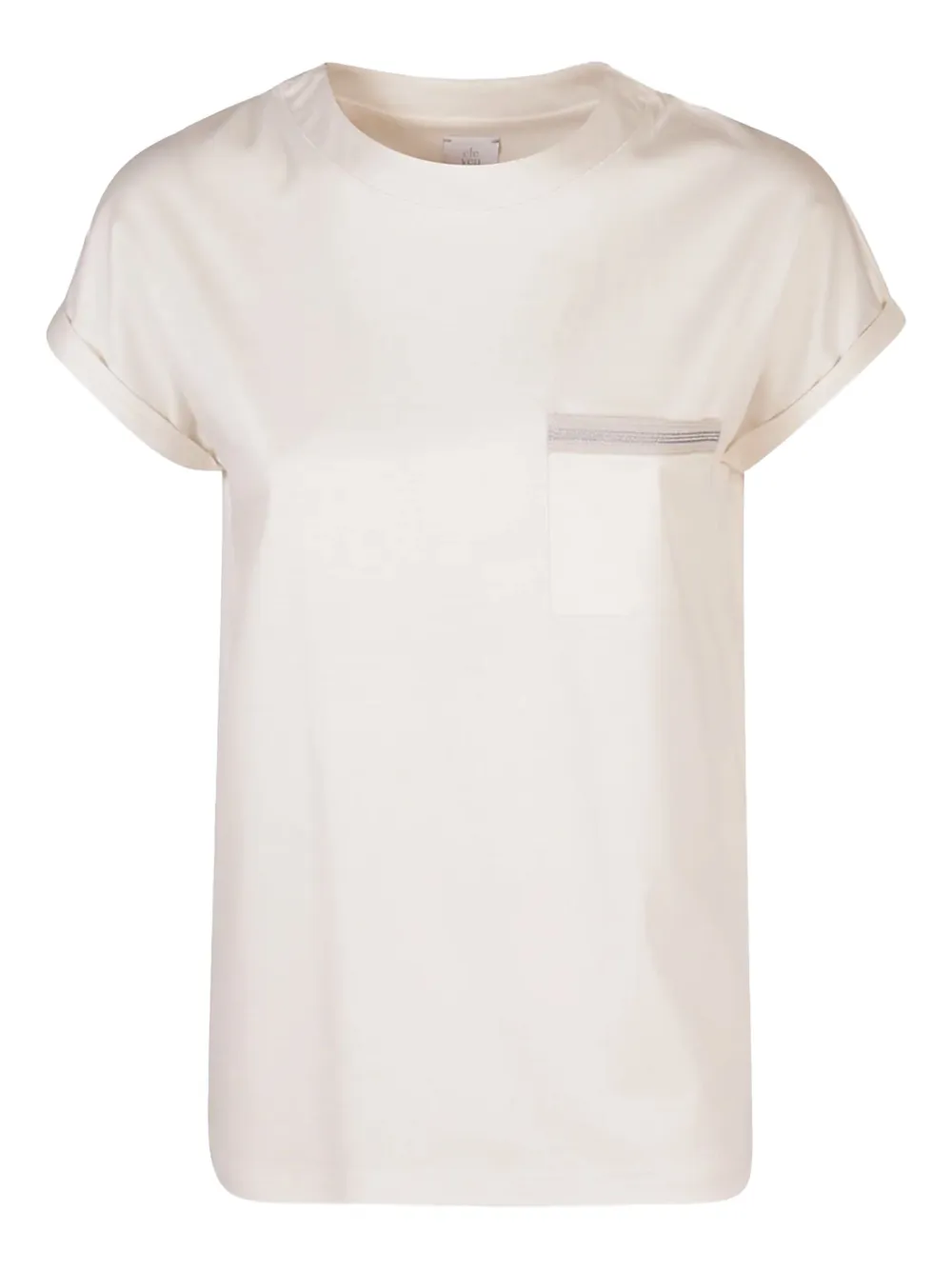Eleventy pocket-detail short-sleeve T-shirt Beige