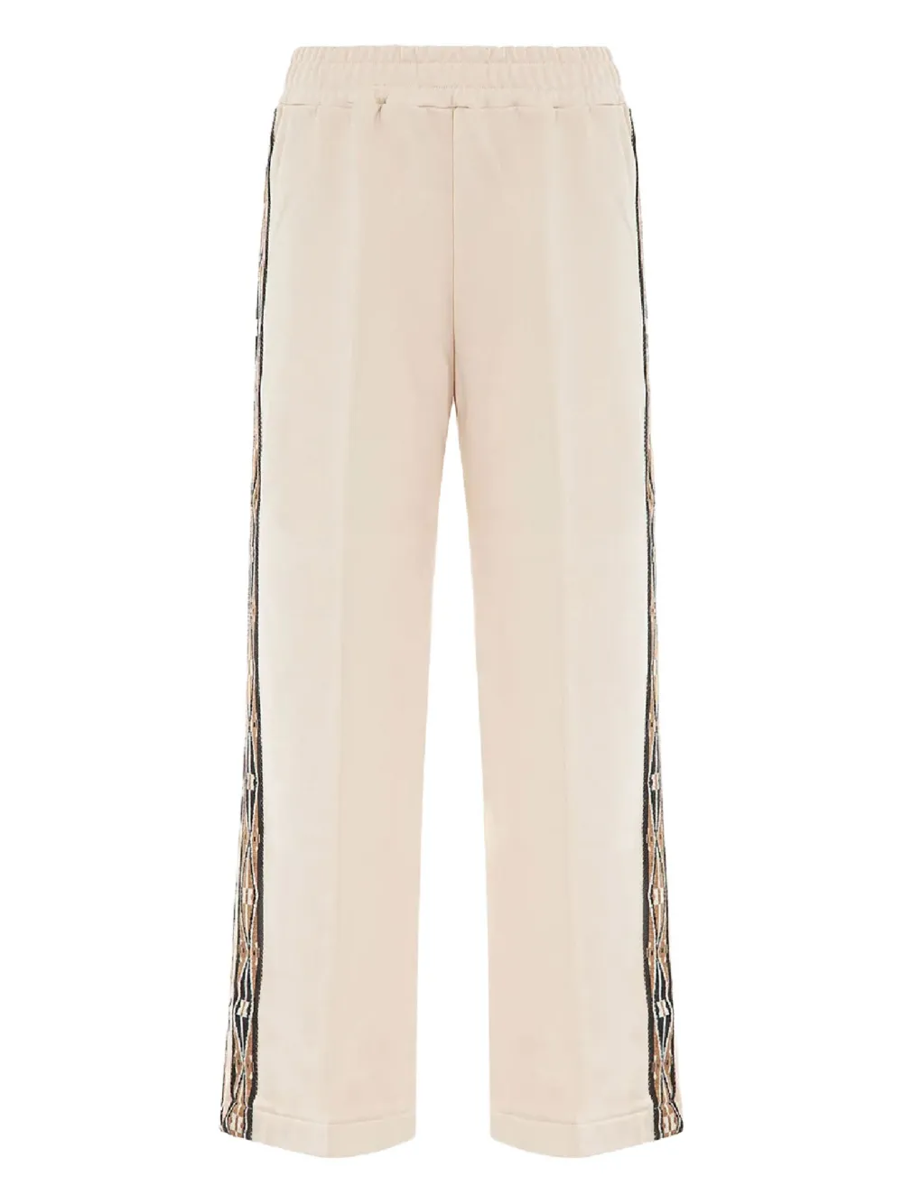 embroidered-panel sweatpants