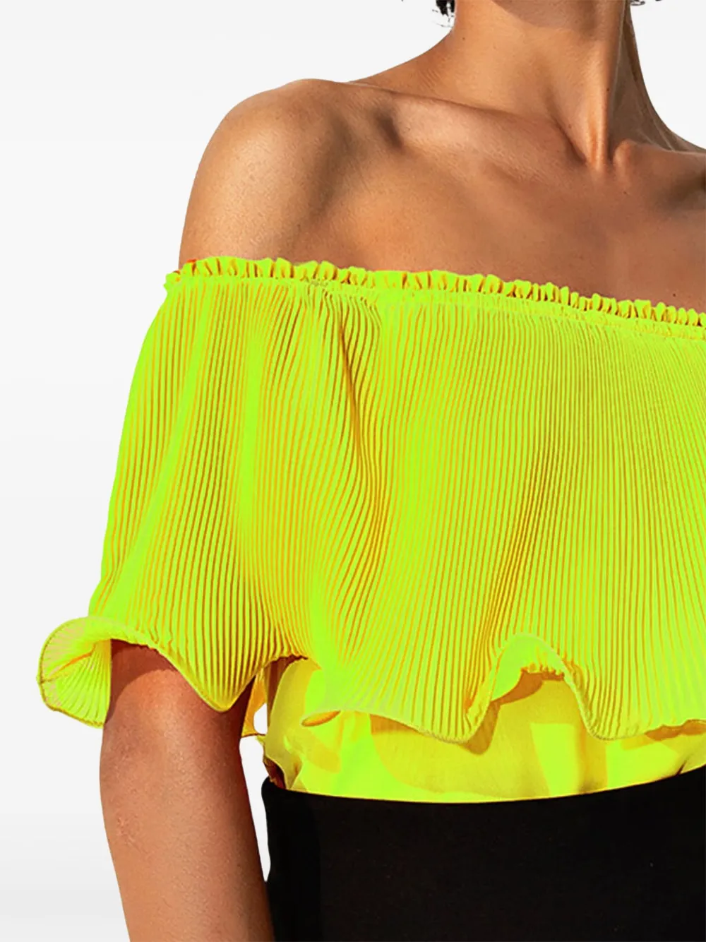 TWINSET pleated-panel off-shoulder top | Blouses | Image 2