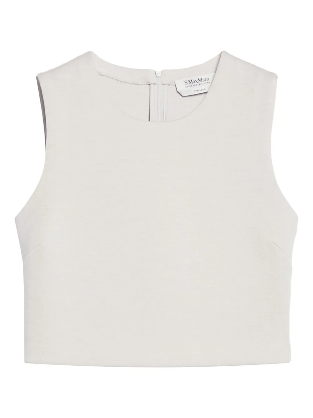 Max Mara ノースリーブ ラウンドネック トップ - ニュートラル Max Mara ノースリーブ ラウンドネック トップ - ニュートラル