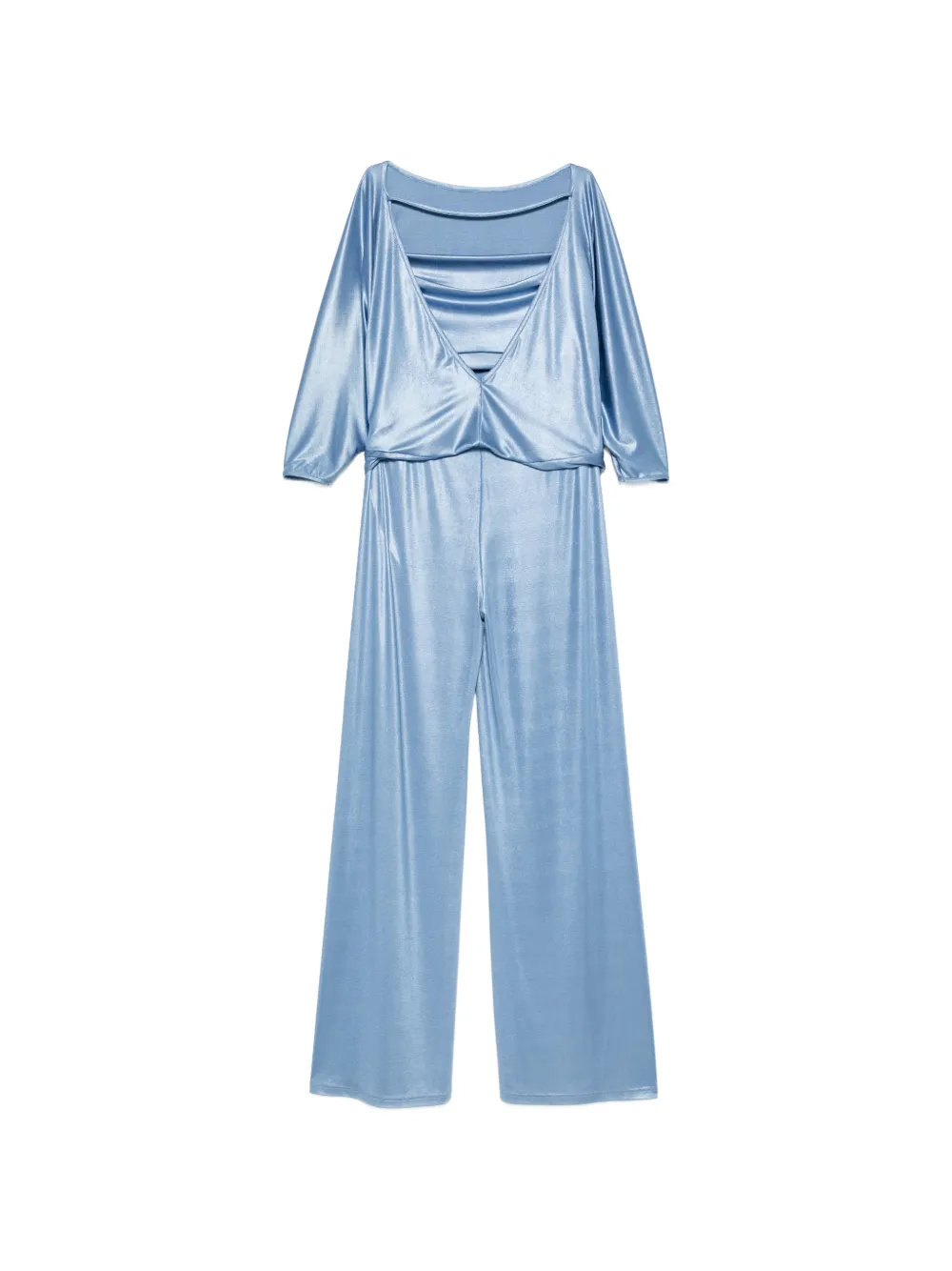 ALESSANDRO LEGORA Jumpsuit met open rug Blauw