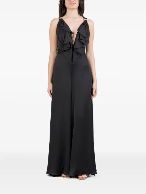 Hanita ruffle-detail split-leg jumpsuit
