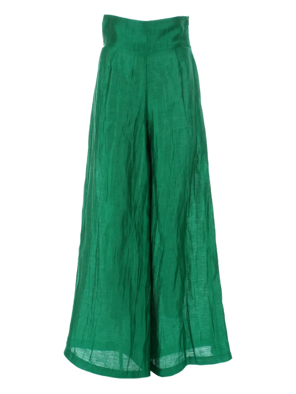 Akep Pleated Palazzo Trousers In Green
