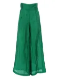 Akep crinkled-effect palazzo pants - Green
