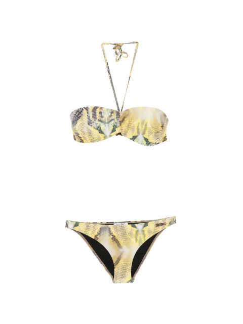 Balmain snakeskin-print bikini