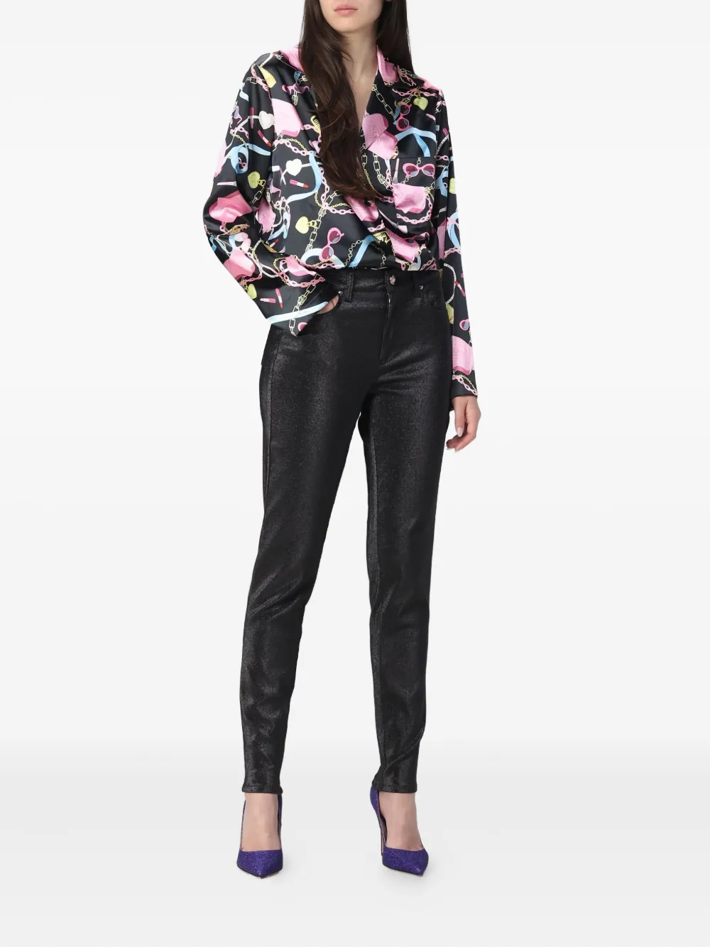  Chiara Ferragni Buttoned Trousers - Black 