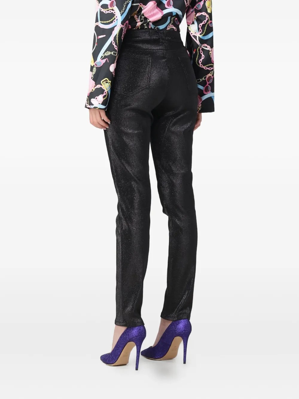  Chiara Ferragni Buttoned Trousers - Black 