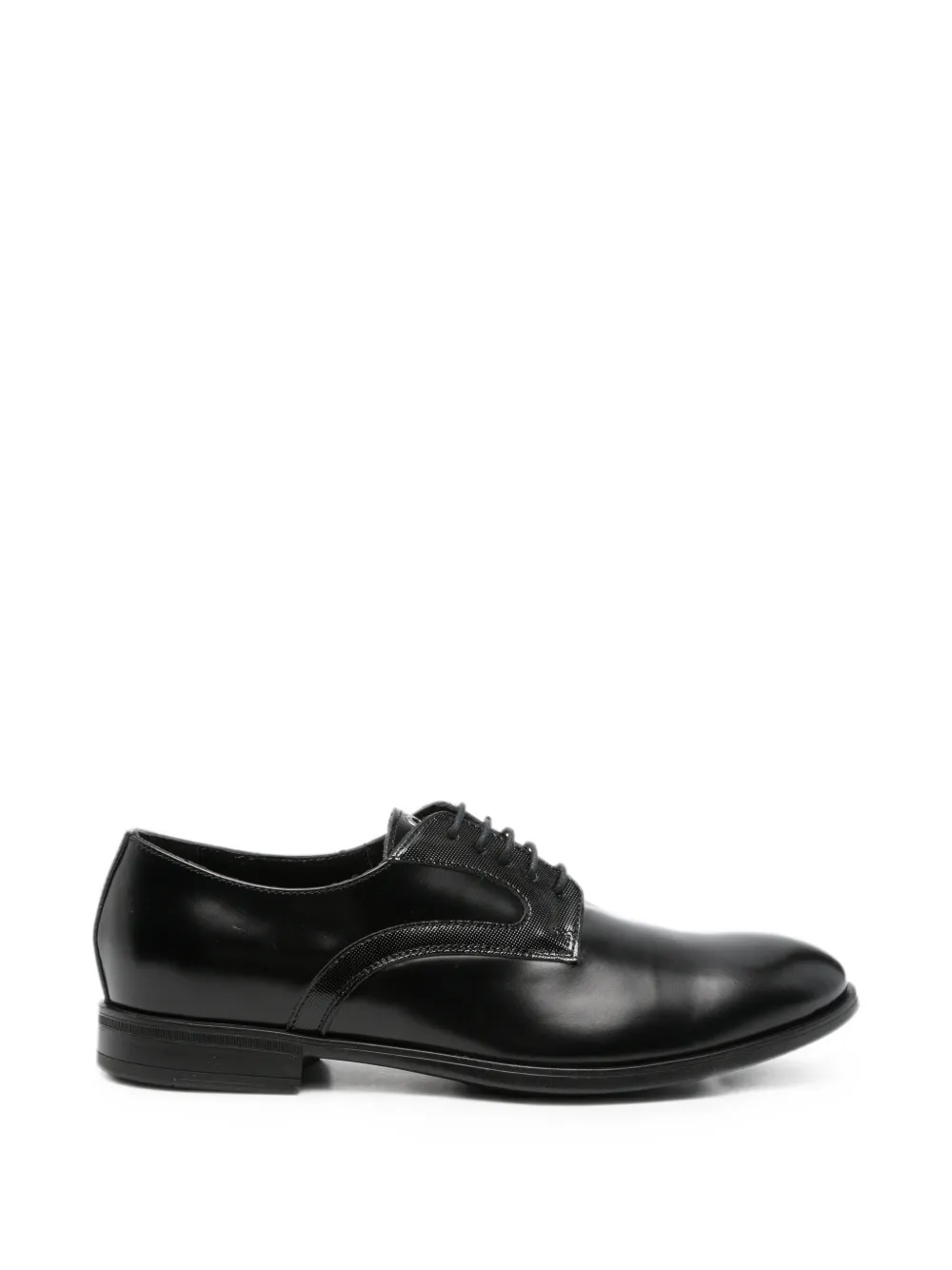 Carlo Pignatelli panelled lace-up loafers - Nero