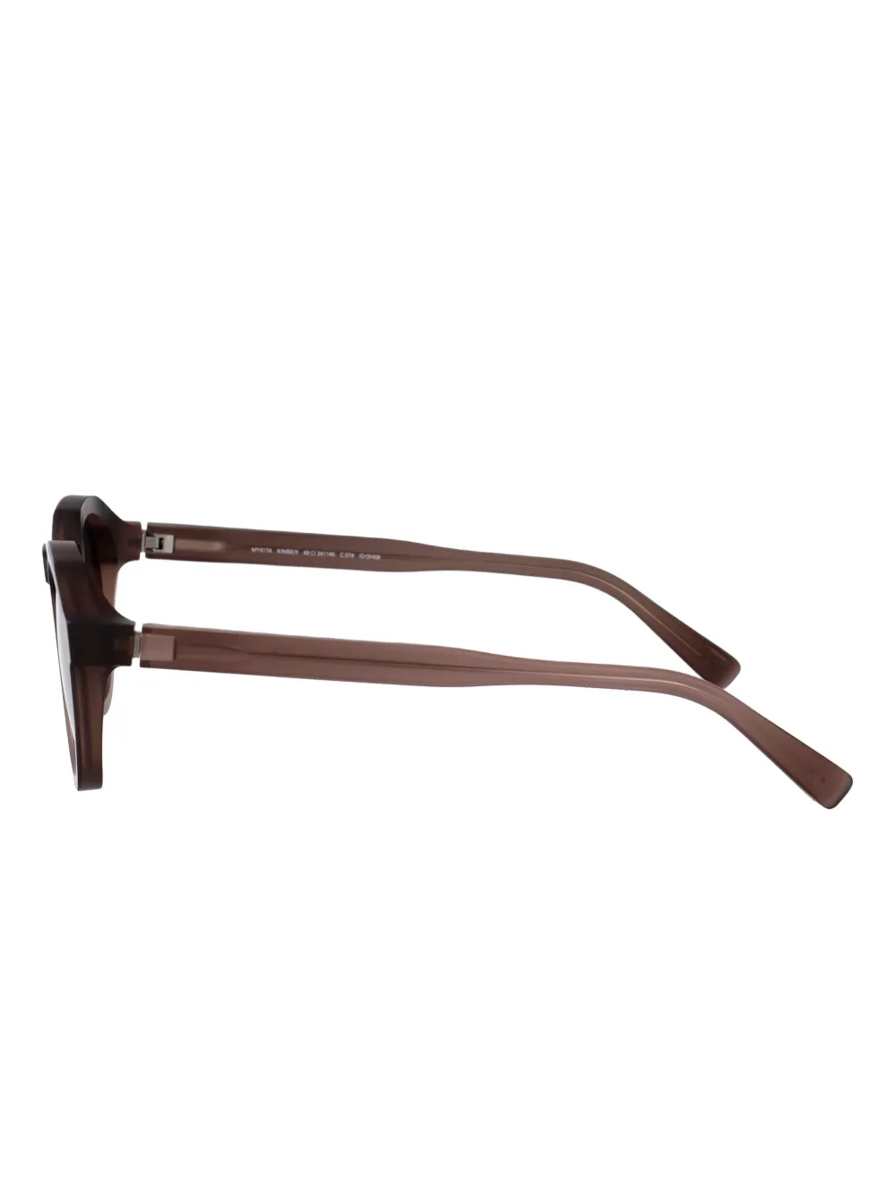 Mykita Kimber zonnebril met rond montuur Bruin