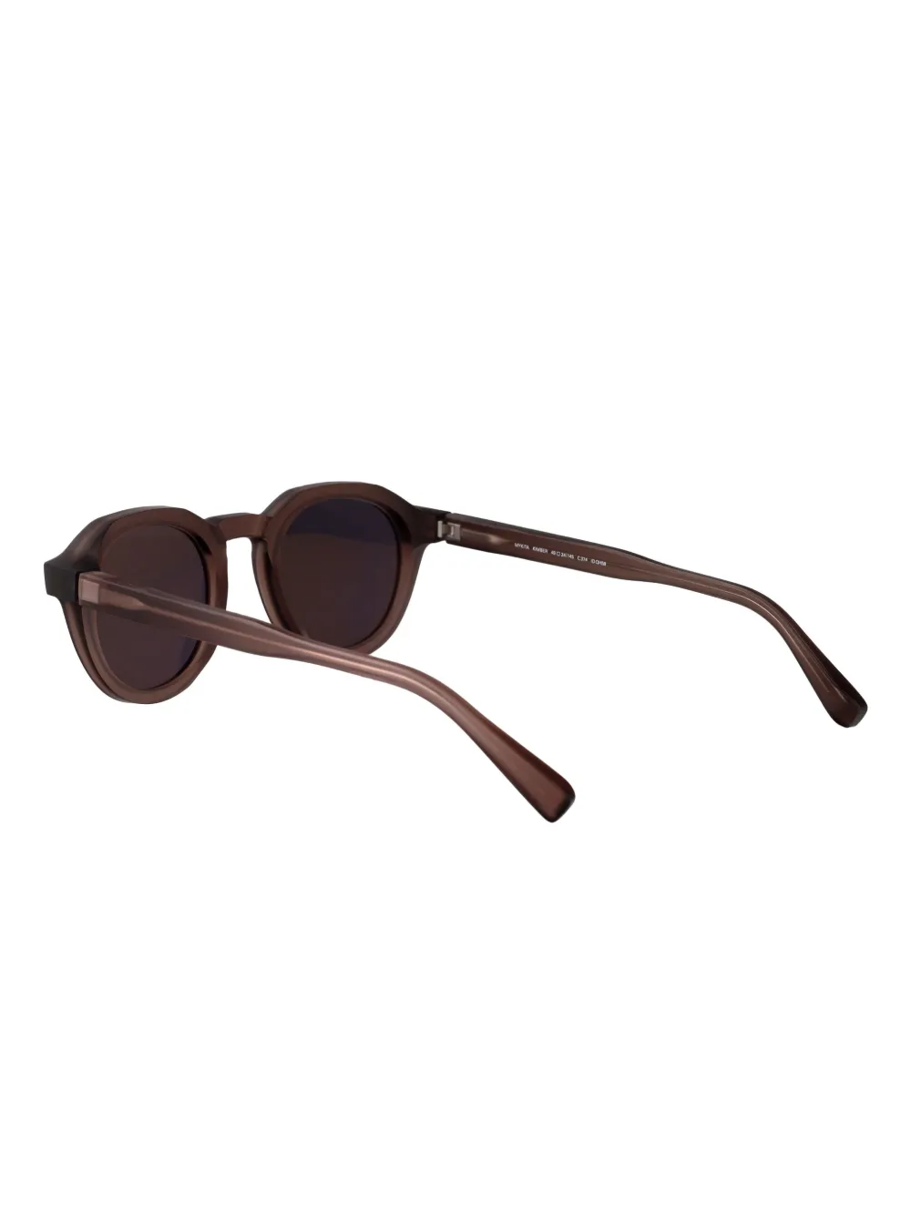 Mykita Kimber zonnebril met rond montuur Bruin