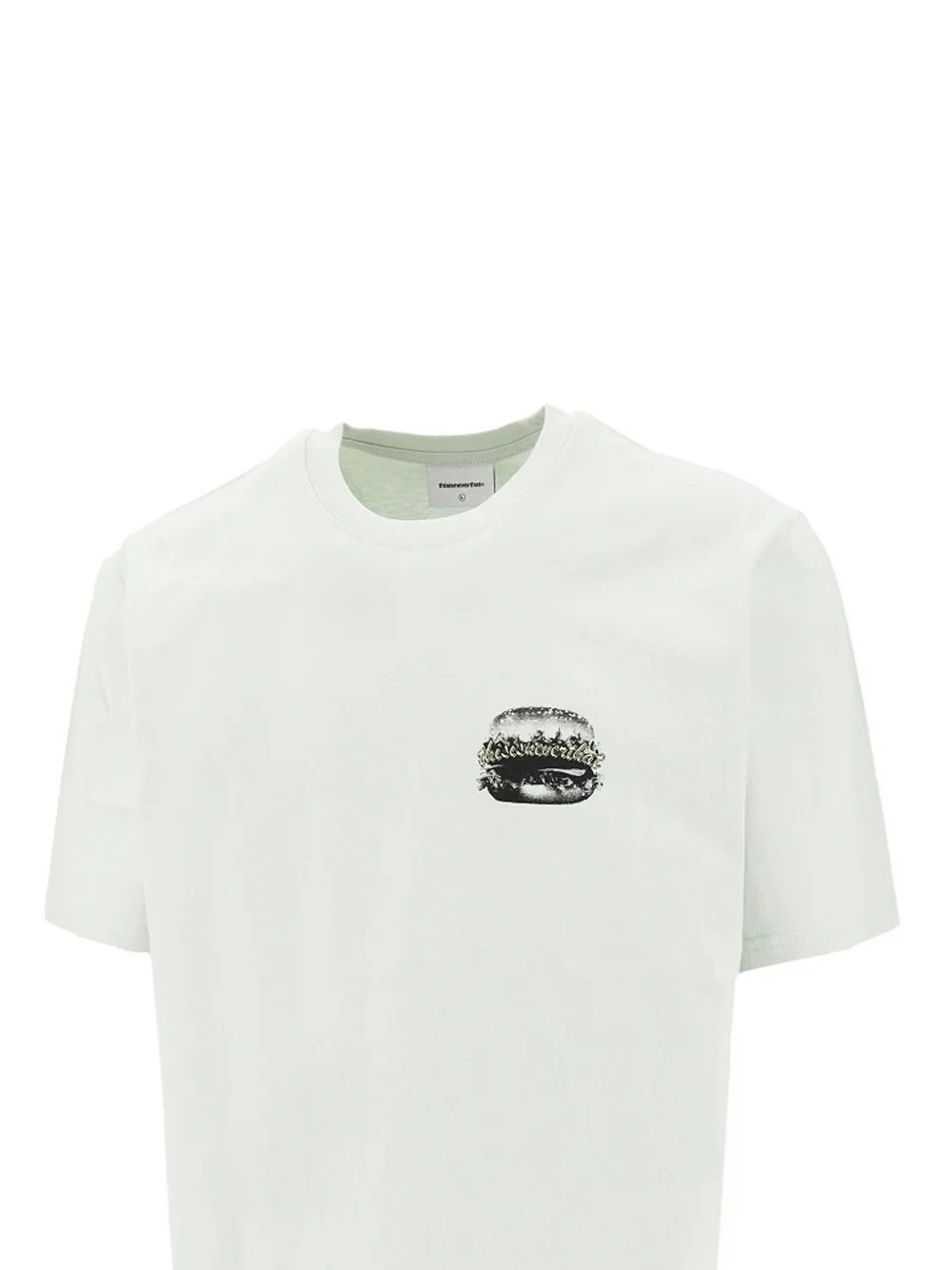 This Is Never That T-shirt met burgerprint Wit