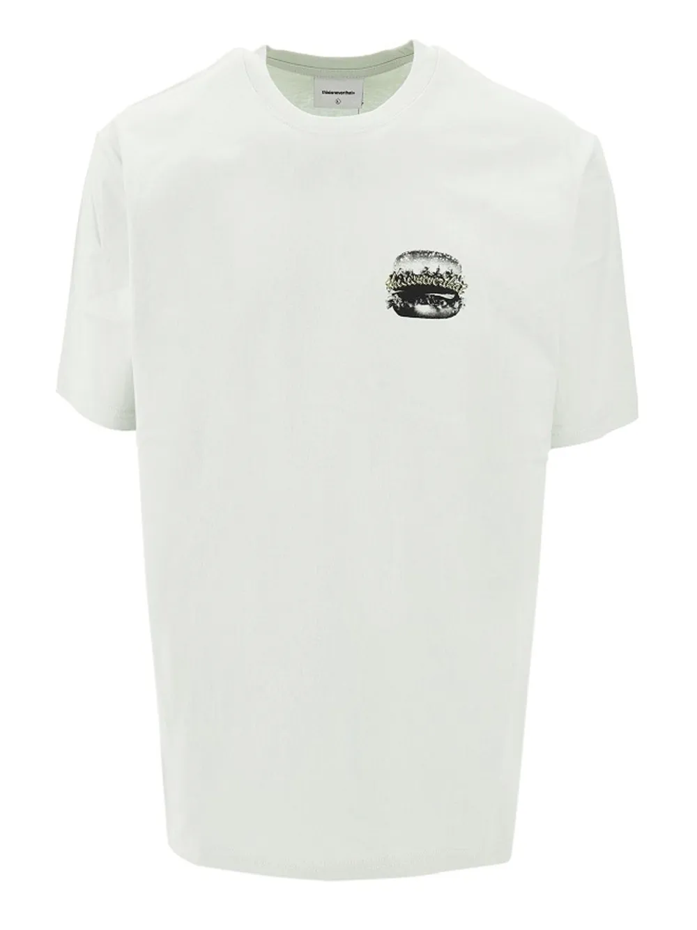This Is Never That T-shirt met burgerprint Wit