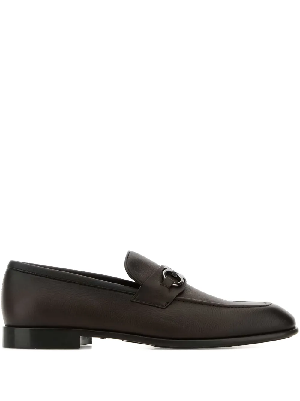 Ferragamo Gancini-detail loafers Brown