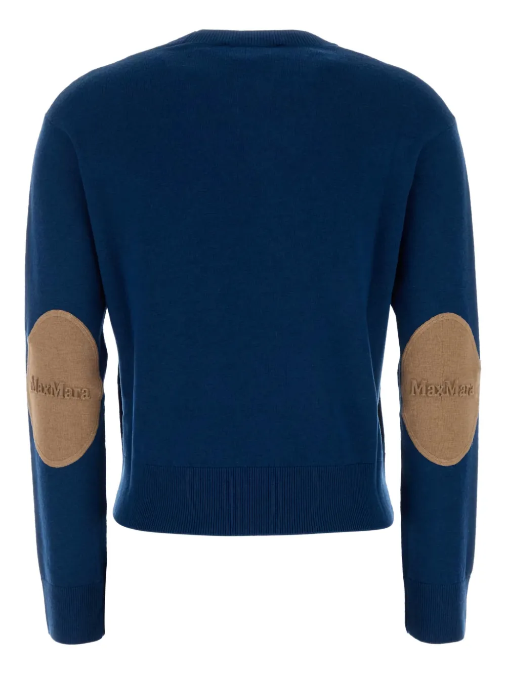 'S Max Mara elbow-patch wool sweater Blauw
