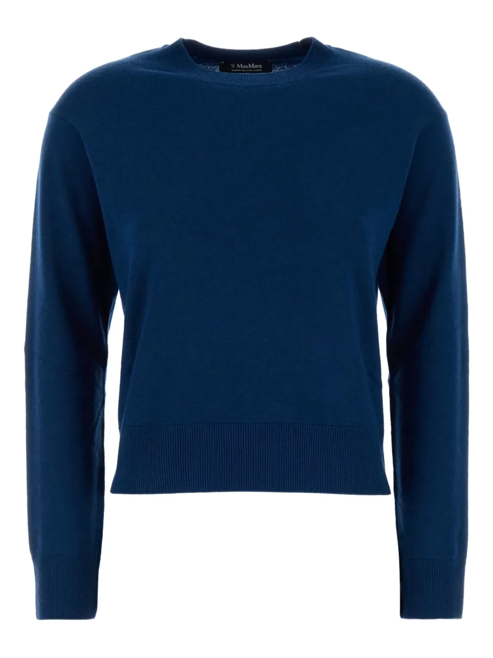 'S Max Mara elbow-patch wool sweater Blauw