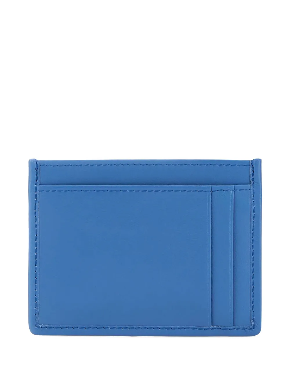 Miu Leren pasjeshouder met matelassé-patroon Blauw