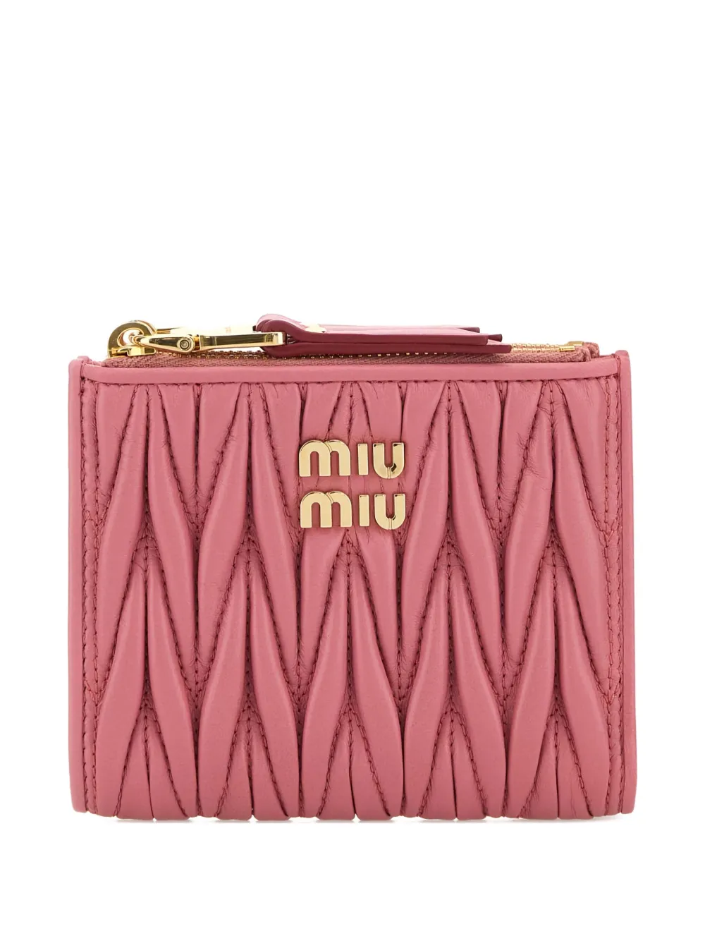 Miu Miu small Matelassé leather wallet | Pink | Image 1