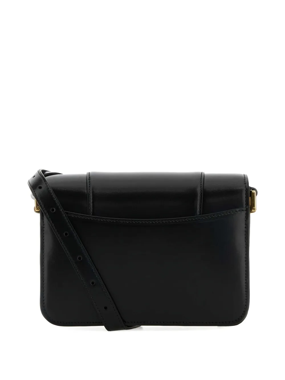 Balenciaga Hourglass Flap Bag leren tas Zwart