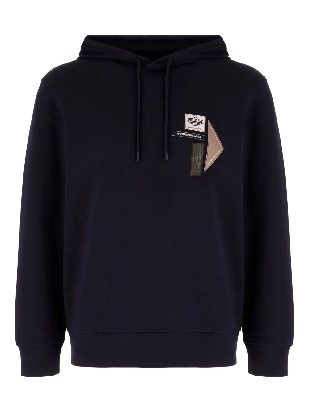 Emporio Armani logo-patch hoodie | Blue | Image 1