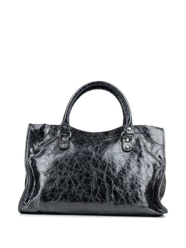 Balenciaga Neo Cagole Leather Shoulder Bag | Grey | FARFETCH