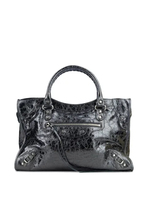 Balenciaga Le City kleine shopper met metallic-effect en handgreep