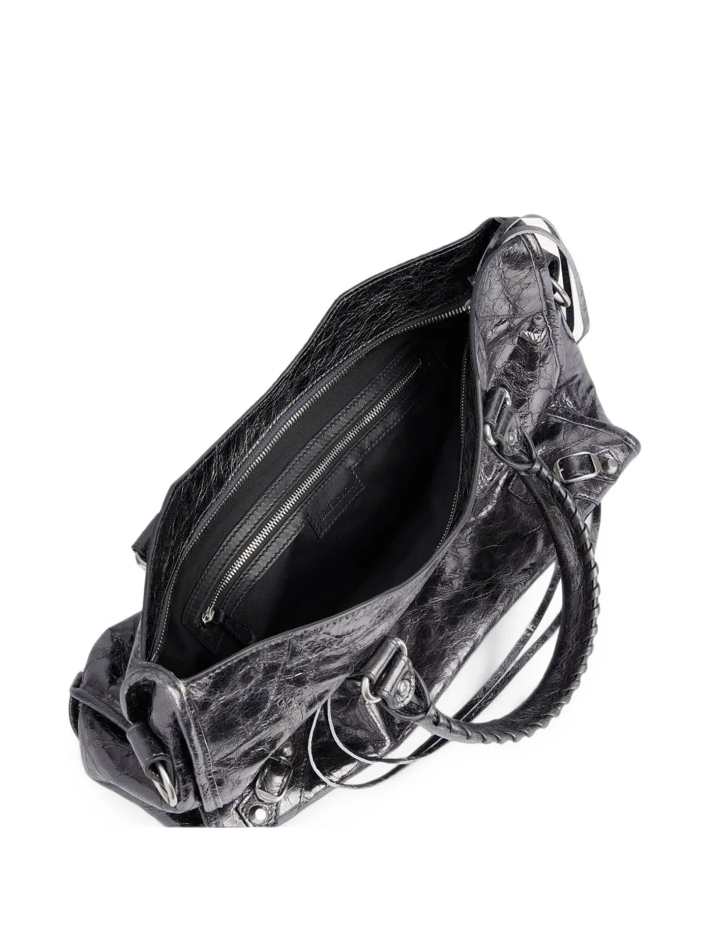 Balenciaga Neo Cagole leren schoudertas Grijs