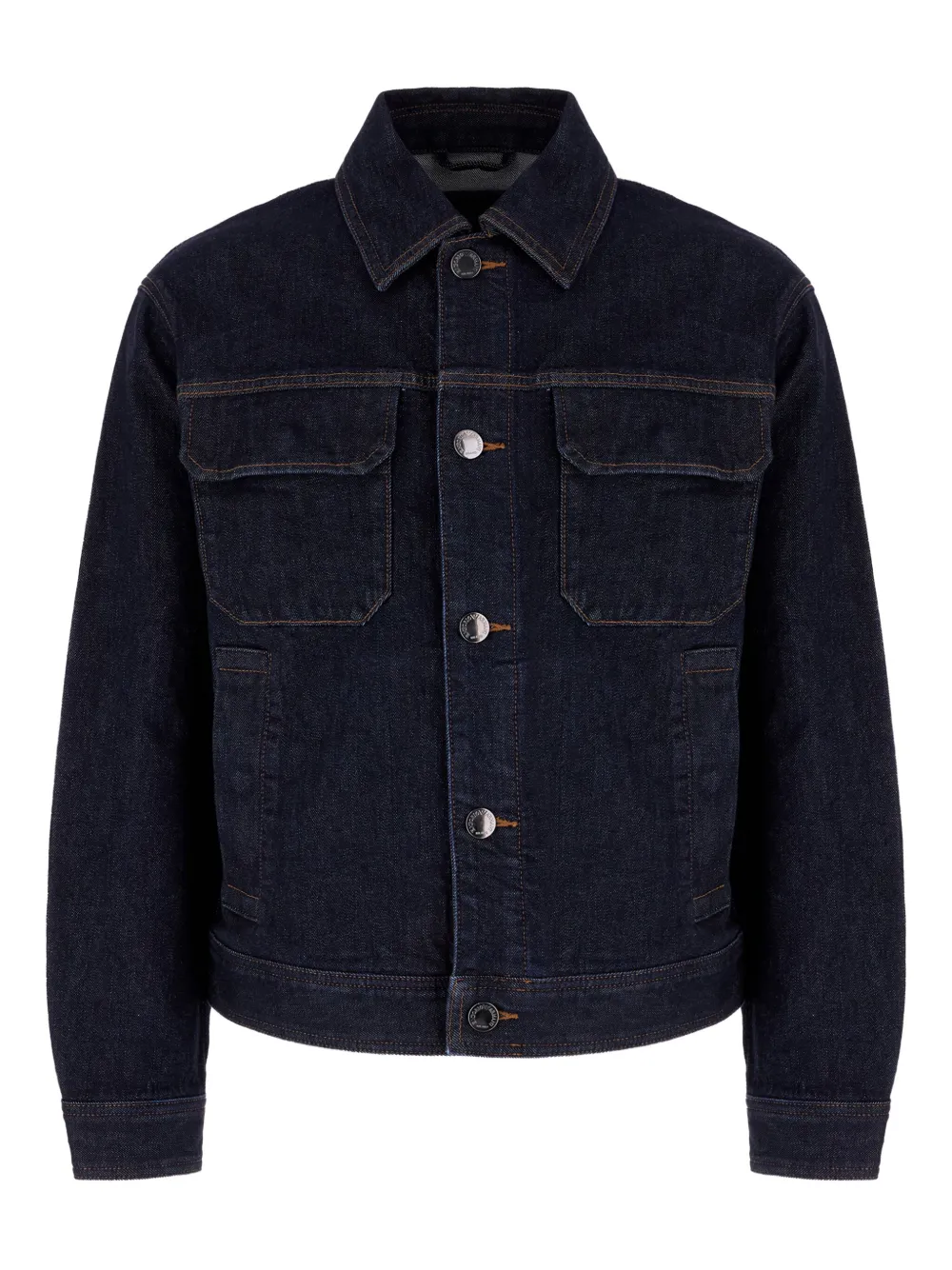 Emporio Armani logo-button denim jacket | Blue | Image 1