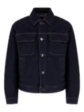Emporio Armani logo-button denim jacket - Blue