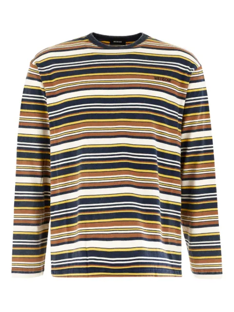 We11done striped long-sleeve T-shirt