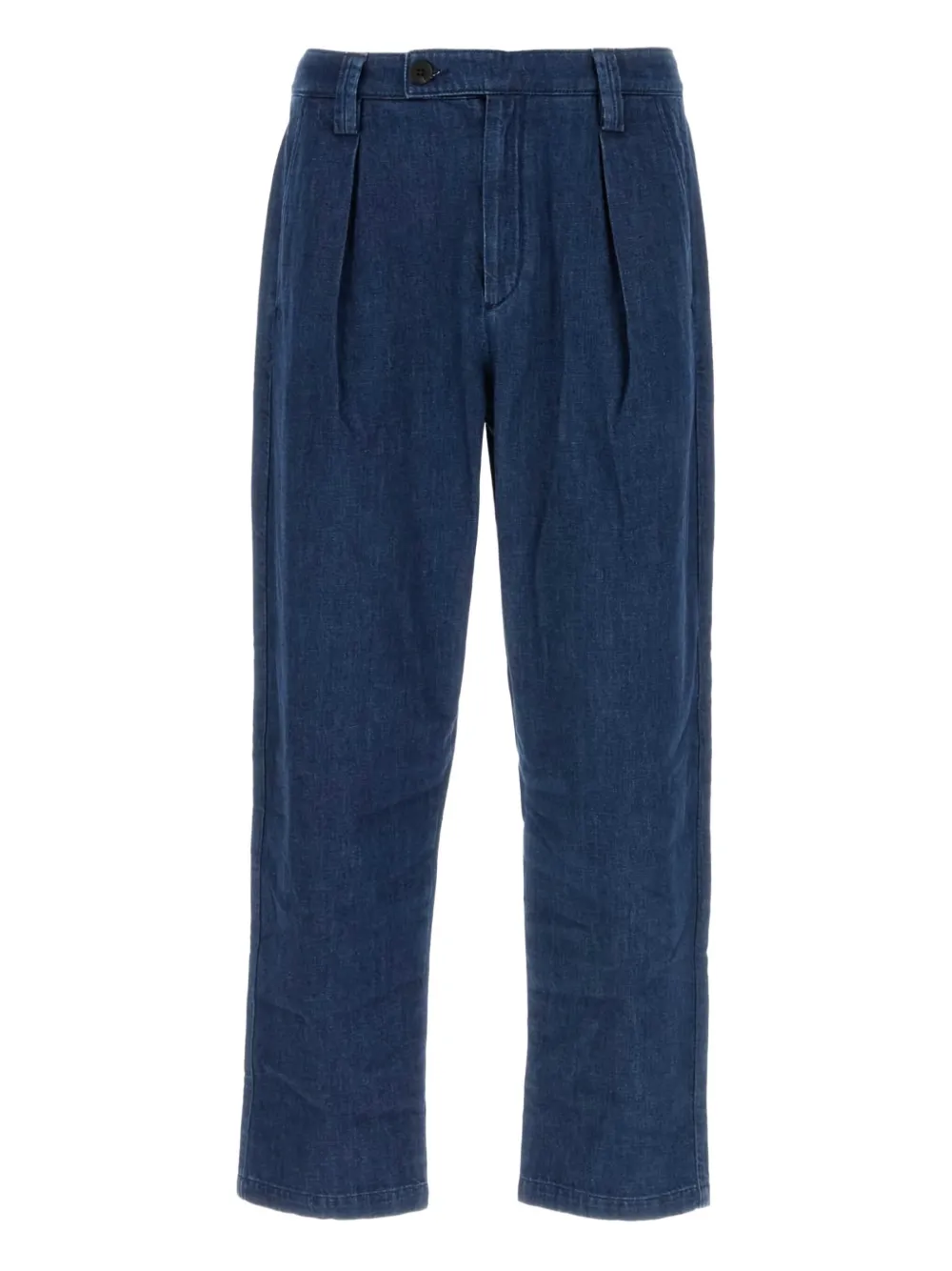 A.P.C. Katoenen jeans met geplooid detail Blauw